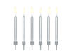 Picture of BIRTHDAY CANDLES PLAIN SILVER - 6 PACK